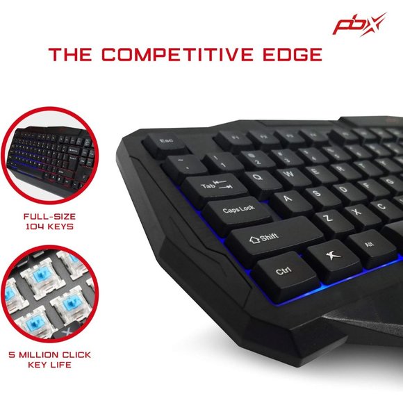 Packard Bell Wired LED Gaming Keyboard New in Box - Picture 3 of 3